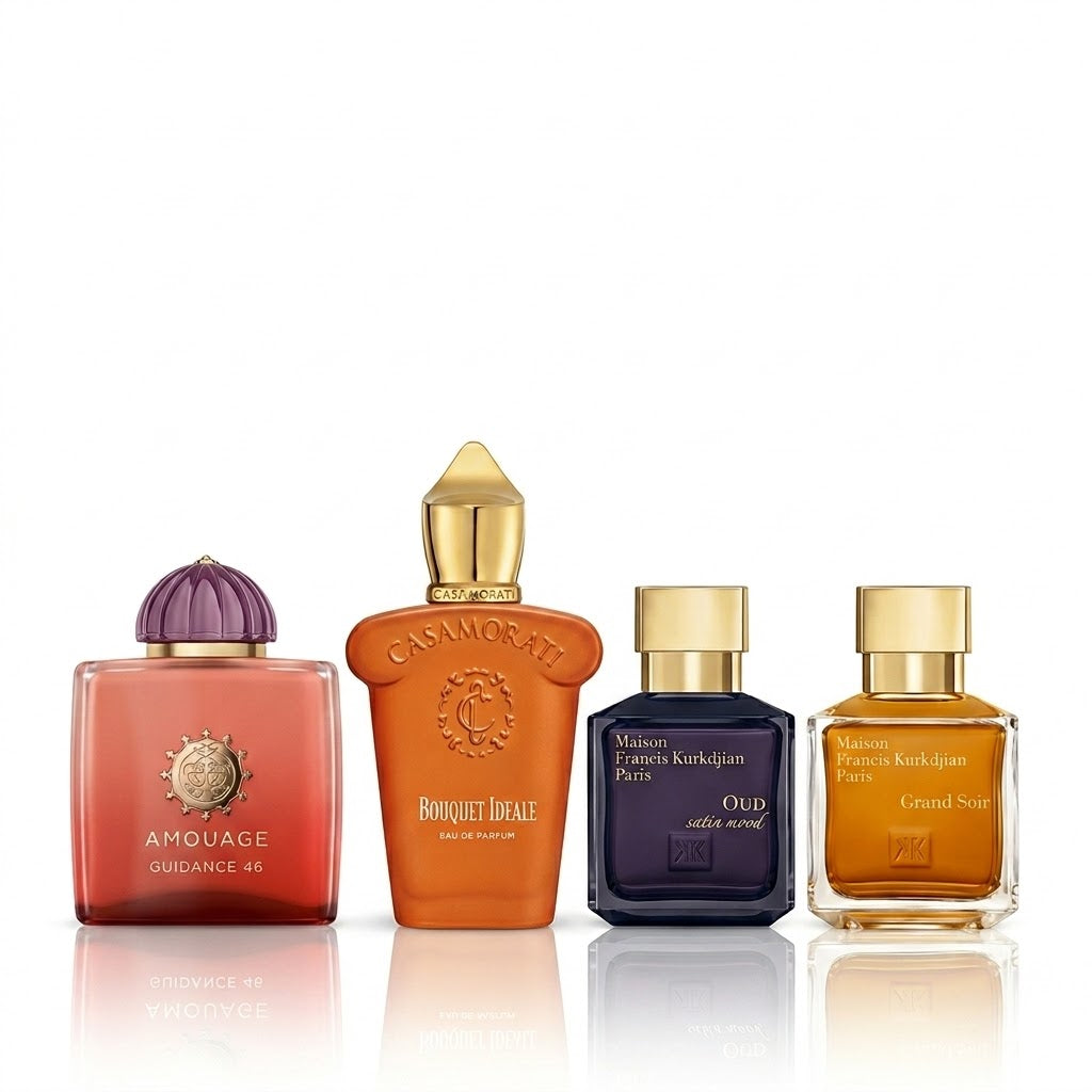 Zestaw 4 perfum | Guidance 46, Bouquet Ideale, Oud Satin Mood e Grand Soir
