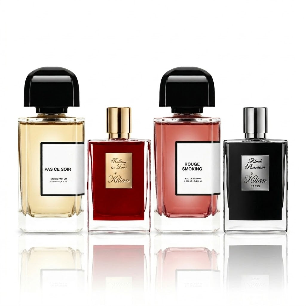 Zestaw 4 perfum | Pas Ce Soir, Rolling in Love, Rouge Smoking e Black Phantom